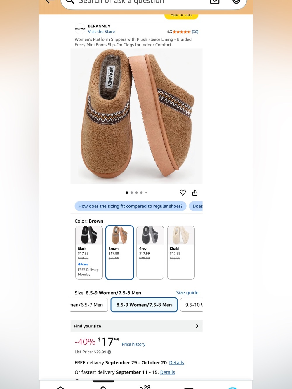Slip on slippers